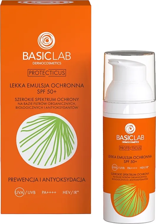 BasicLab Dermocosmetics Protecticus SPF50+ Emulzija za lice, za zaštitu od sunca
