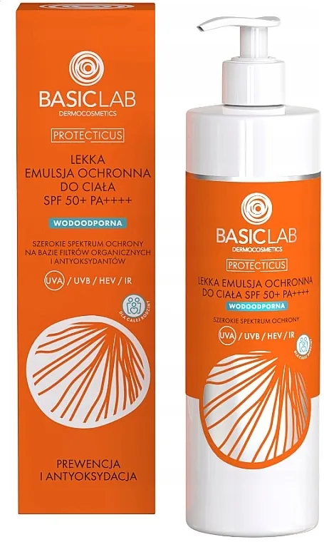BasicLab Dermocosmetics Protecticus Waterproof SPF50+ PA++++ Emulzija za zaštitu tela od sunca