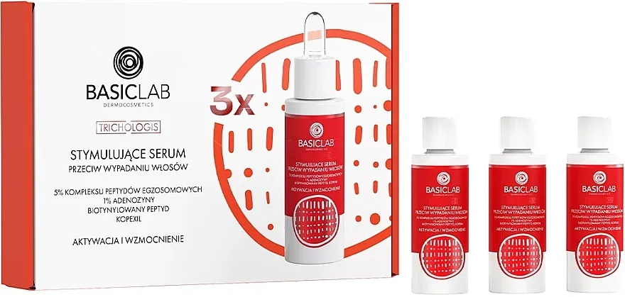 BasicLab Dermocosmetics Trichologis Set seruma protiv opadanja kose