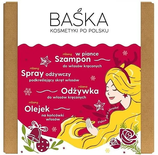 Baska (shm/200ml + h/spray/200ml + cond/250ml + h/oil/50ml) Komplet Ruža