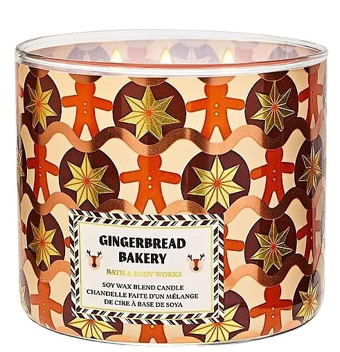 Bath &amp; Body Works Gingerbread Bakery Candle Mirisna sveća sa 3 fitilja
