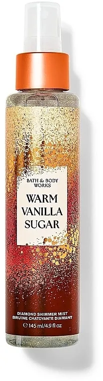 Bath &amp; Body Works Warm Vanilla Sugar Diamond Shimmer Mist Parfemisani sprej za telo sa šljokicama