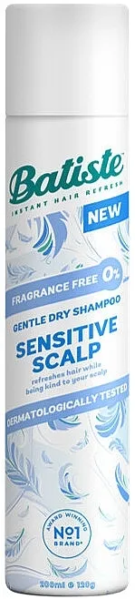 Batiste Senstitive Scalp Gentle Dry Shampoo Suvi šampon za kosu, bez mirisa