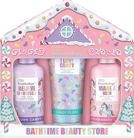 Baylis &amp; Harding Beauticology Bathtime Candy Store Gift Set (b/bubble/300ml + sh/gel/300ml + b/lot/200ml)