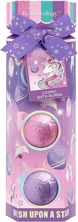 Baylis &amp; Harding Beauticology Cosmic Bath Bomb Trio Gift Set (b/bomb/3x100g) Set kupki za kupanje