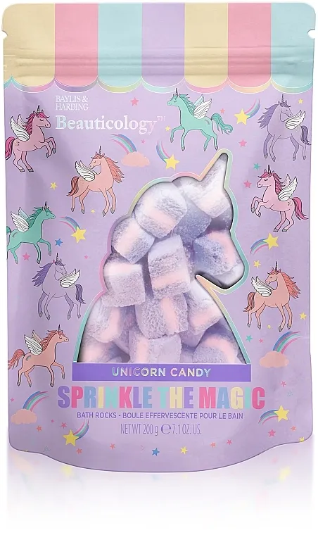 Baylis &amp; Harding Beauticology Sprinkle The Magic Unicorn Candy Bath Rocks Kocke za kupanje