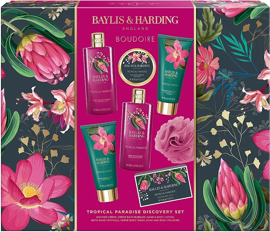 Baylis &amp; Harding Boudoire Tropical Paradise Discovery Set Set, 7 proizvoda