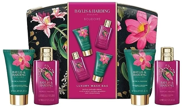 Baylis &amp; Harding Boudoire Tropical Paradise Luxury Wash Bag Set Set, 5 proizvoda