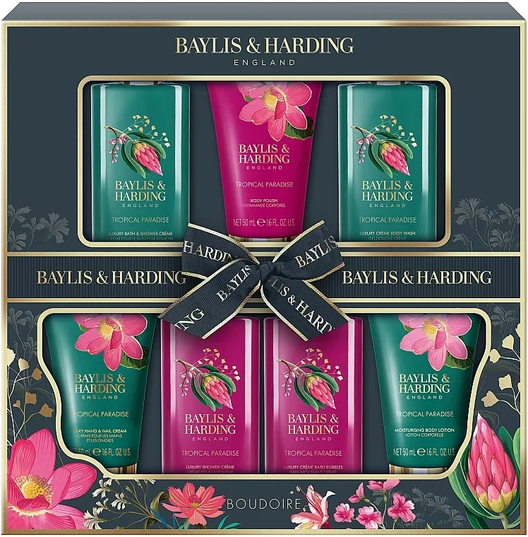 Baylis &amp; Harding Boudoire Tropical Paradise Set Set, 7 proizvoda