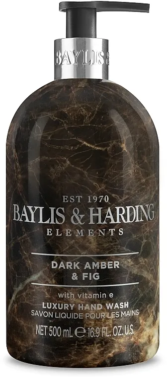 Baylis &amp; Harding Elements Dark Amber &amp; Fig Luxury Hand Wash Tekući sapun za ruke