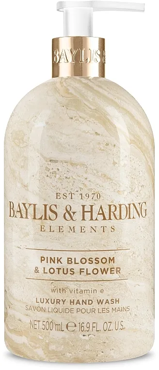 Baylis &amp; Harding Elements Pink Blossom &amp; Lotus Flower Luxury Hand Wash Tekući sapun za ruke