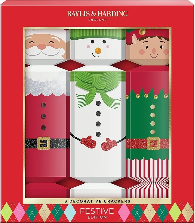 Baylis &amp; Harding Festive Edition Decorative Crackers Gift Set (b/wash/30ml + sh/gel/2x30ml)