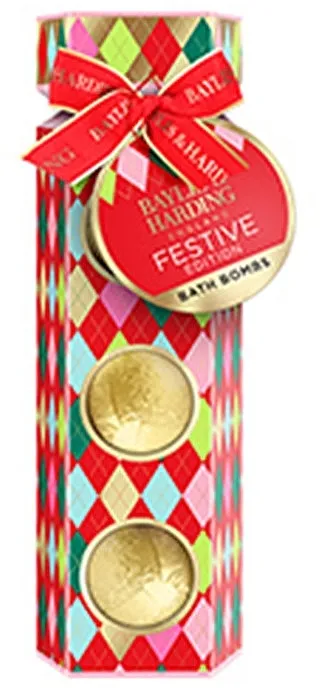 Baylis &amp; Harding Festive Edition Luxury Bath Bomb Gift Set (bath/bomb/3x100g)