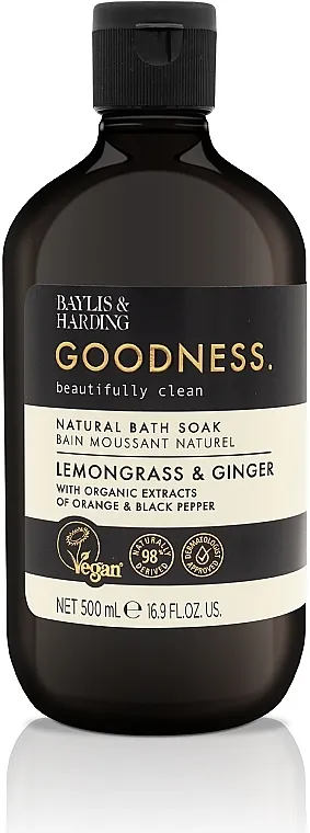 Baylis &amp; Harding Goodness Lemongrass &amp; Ginger Natural Bath Soak Pjena za kupanje