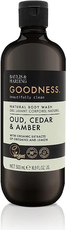 Baylis &amp; Harding Goodness Oud, Cedar &amp; Amber Body Wash Gel za tuširanje