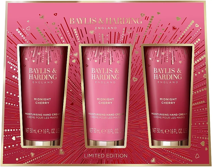 Baylis &amp; Harding Midnight Cherry Hand Care Set (h/cr/3x50ml)