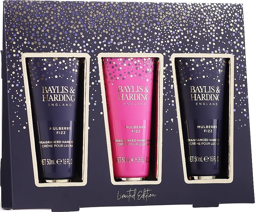 Baylis &amp; Harding Mulberry Fizz Hand Care Set (h/cr/3x50ml)