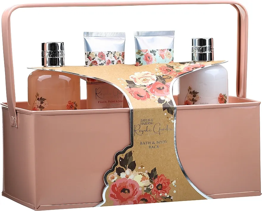 Baylis &amp; Harding Royale Garden (h/body/lotion/300ml + b/wash/125 ml + sh/gel/125 ml + sh/cream/300ml + rack) Body care set