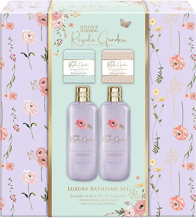 Baylis &amp; Harding Royale Garden Luxury Bathtime Set (soap/2x100g+sh/cr/250ml+bath/250ml)