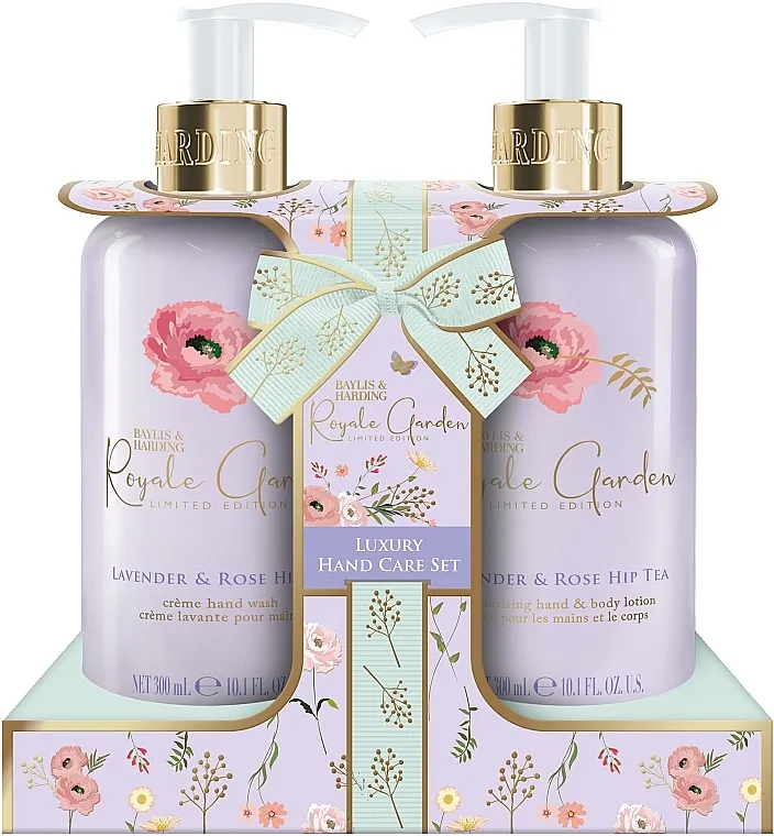Baylis &amp; Harding Royale Garden Luxury Hand Care Gift Set (soap/300ml + b/lot/300ml)