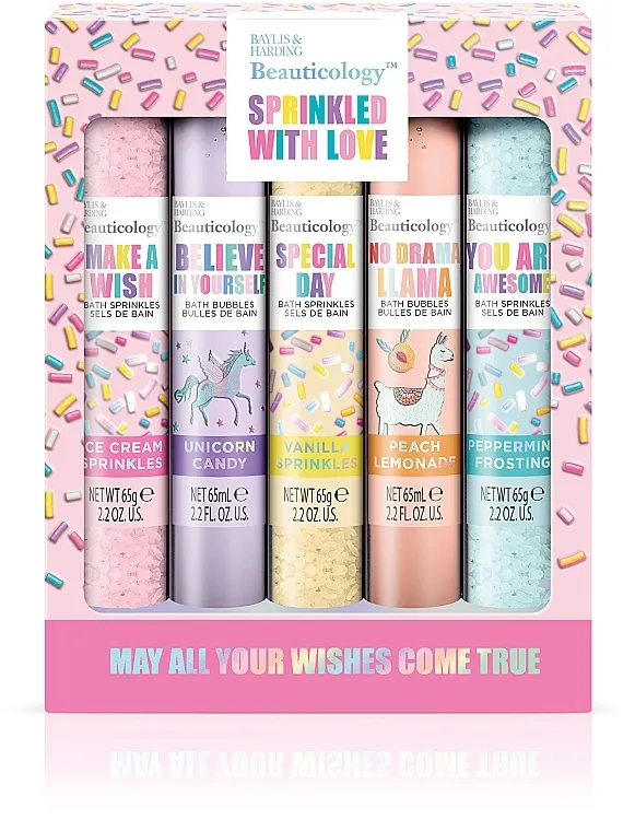 Baylis &amp; Harding Sprinkled With Love (bath/foam/2x65ml + dath/salt/3x65g) Set