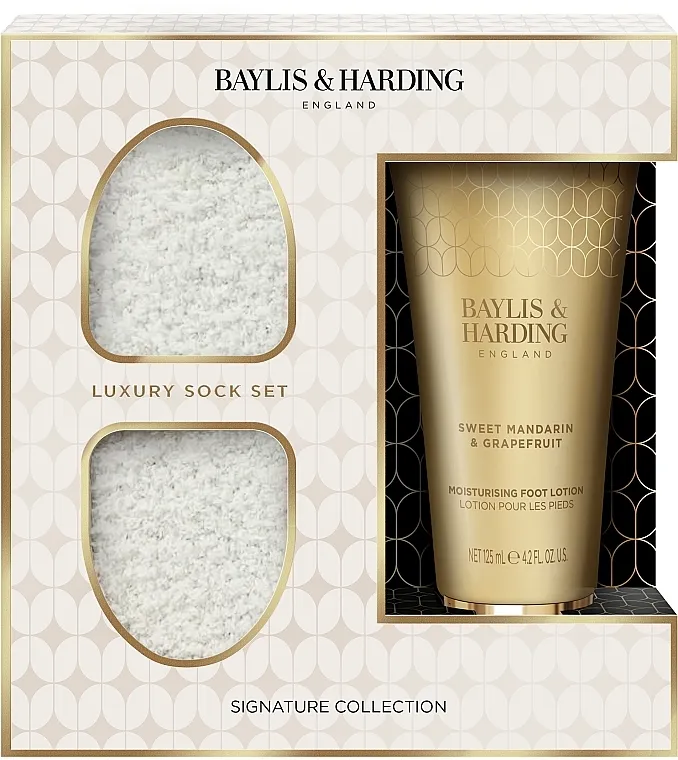 Baylis &amp; Harding Sweet Mandarin &amp; Grapefruit Luxury Foot Care Gift Set (foot/lot/125ml + socks)
