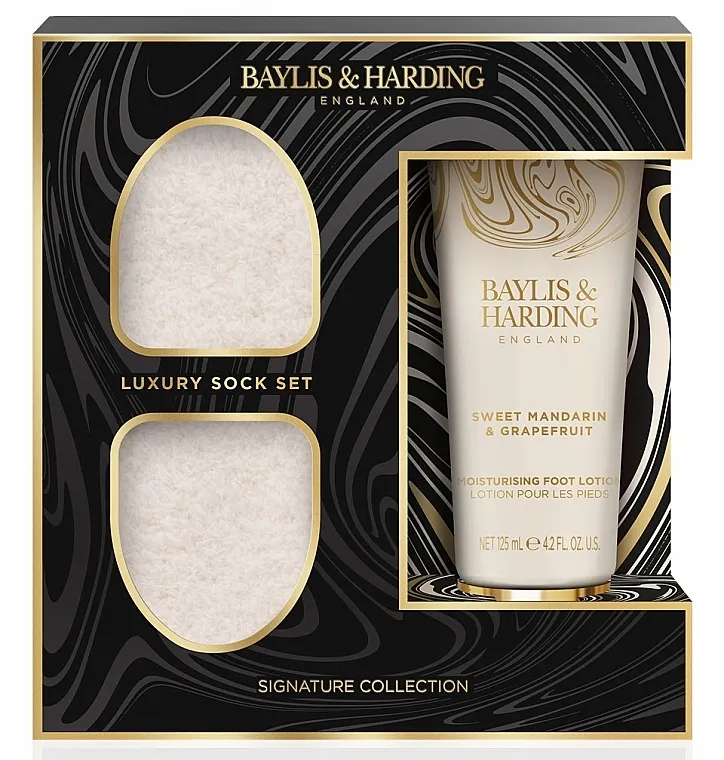 Baylis &amp; Harding Sweet Mandarin &amp; Grapefruit Luxury Foot Care Gift Set (foot/lot/125ml + socks)