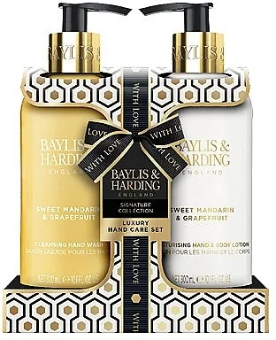 Baylis &amp; Harding Sweet Mandarin &amp; Grapefruit Luxury Hand Care Gift Set (h/wash/300 + h/b/lot/300ml)