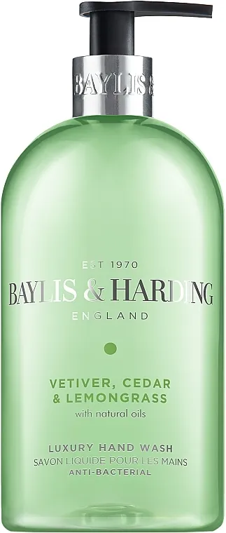 Baylis &amp; Harding Vetiver, Cedar &amp; Lemongrass Luxury Hand Wash Tečni sapun za ruke