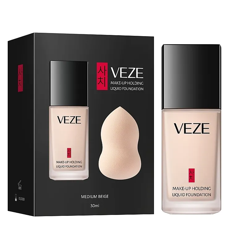 Baza za lice sa sunđerom VEZE Make Up Holding Liquid Foundation