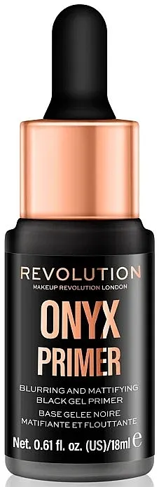 Baza za šminku s mat efektom Makeup Revolution Onyx Primer