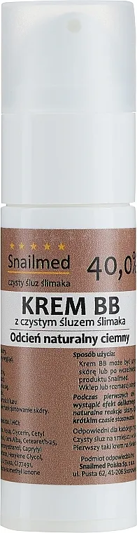BB-krema za lice, 30 ml Snailmed