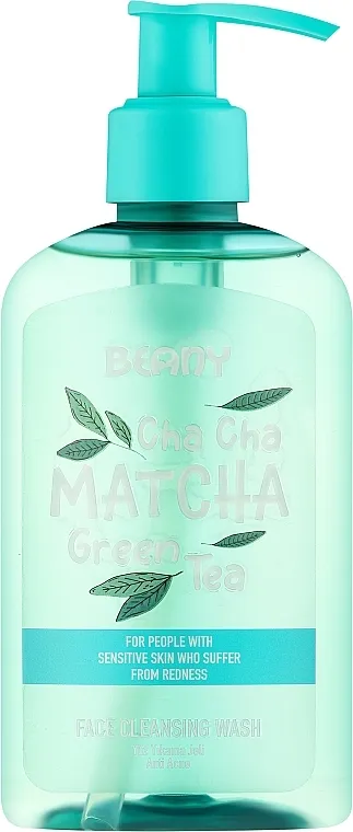 Beany Face Cleansing Wash Čistilni gel za umivanje lica Matcha