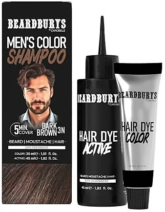 Beardburys Color Shampoo Kamuflažni šampon za glavu, bradu i brkove