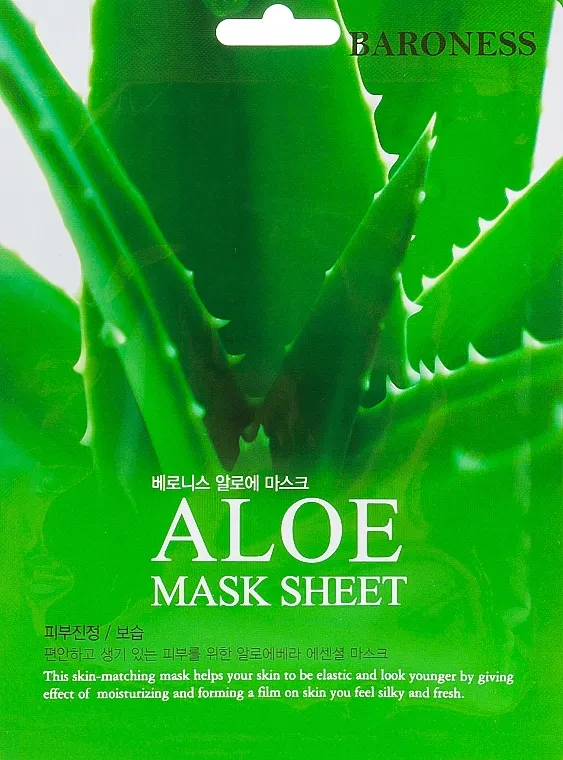 Beauadd Baroness Mask Sheet Aloe Sheet maska ​​s ekstraktom aloe
