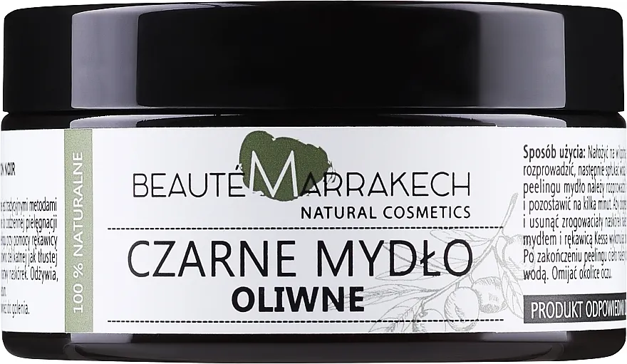 Beaute Marrakech Savon Noir Moroccan Black Soap Natural Prirodni crni sapun