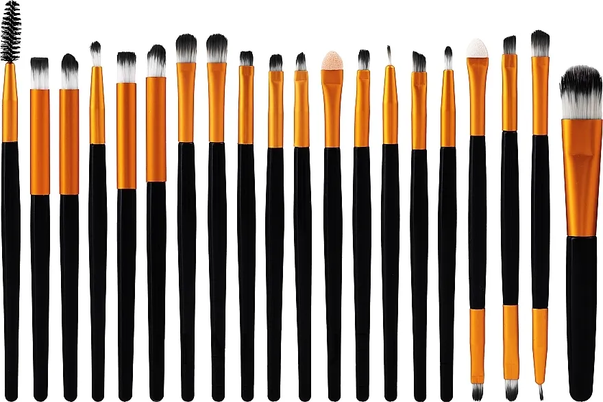 Beauty Design Set profesionalnih četka za šminkanje, 20 komada, crno-zlatni