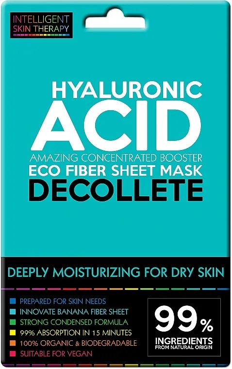 Beauty Face IST Extremely Moisturizing Decolette Mask Hyaluronic Acid Express maska ​​za zonu dekoltea