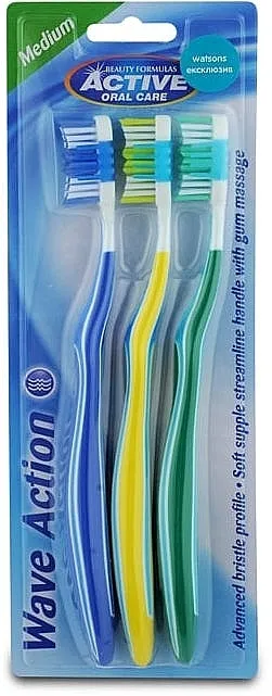 Beauty Formulas Active Oral Care Active Wave Action Set četkica za zube srednje tvrdoće