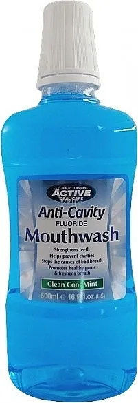 Beauty Formulas Active Oral Care Anti-Cavity Mouthwash Clean Cool Mint Tečnost za ispiranje usta