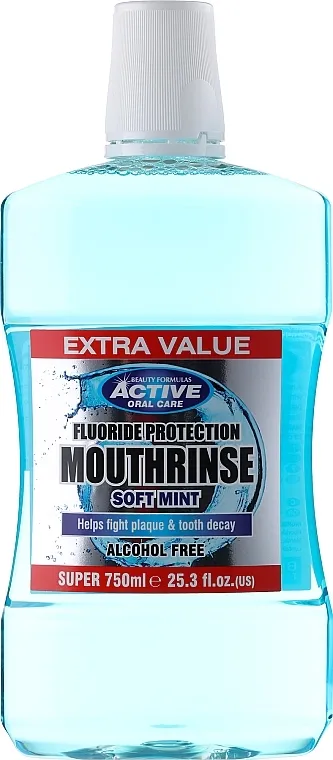 Beauty Formulas Active Oral Care Mouthwash Soft Mint Vodica za ispiranje usta