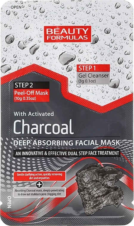 Beauty Formulas Charcoal Absorbing Face Mask Maska za lice s ugljenom