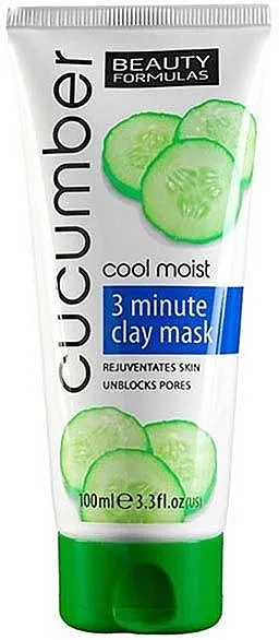 Beauty Formulas Cool Moist Cucumber 3 Minute Clay Mask Pročišćavajuća glinena maska za lice