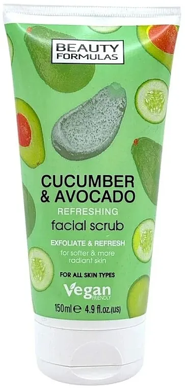 Beauty Formulas Cucumber &amp; Avocado Facial Scrub Piling za lice sa krastavcem i avokadom