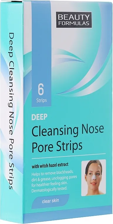 Beauty Formulas Deep Cleansing Nose Pore Strips Trake za dubinsko čišćenje kože nosa