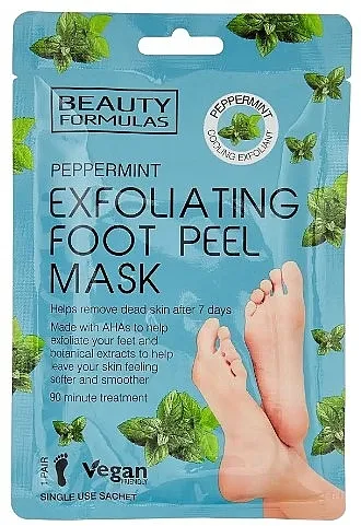Beauty Formulas Peppermint Exfoliating Foot Peel Mask Piling maska za stopala sa pepermintom