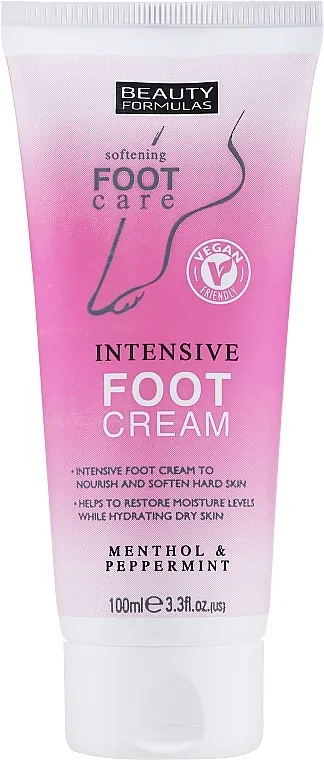 Beauty Formulas Softening Intensive Foot Cream Menthol &amp; Peppermint Intenzivno hidratantna krema za stopala