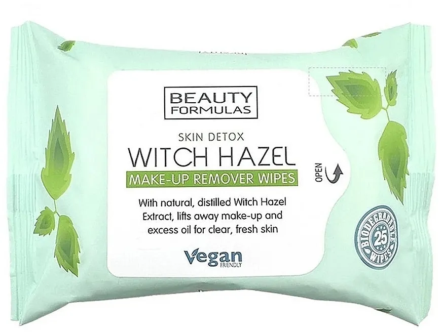 Beauty Formulas Witch Hazel Make-Up Remover Wipes Maramice za uklanjanje šminke od hamamelisa