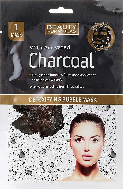 Beauty Formulas With Activated Charcoal Detoxifying Bubble Mask Maska za lice