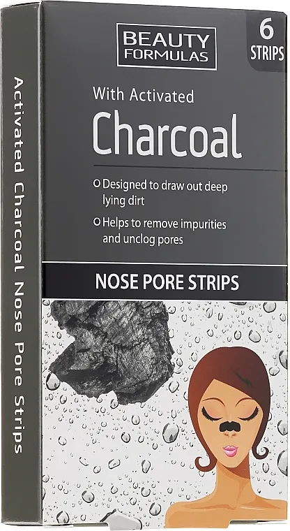 Beauty Formulas With Activated Charcoal Nose Pore Strips Flasteri za čišćenje nosa s aktivnim ugljenom